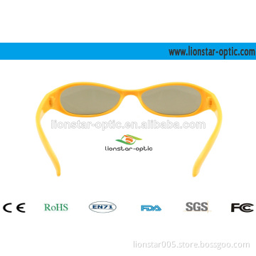 Children Plastic Linear Polarized 3D Glasses for 3d movies